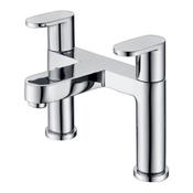 Series P Chrome Deck-Mounted Bath Mixer Tap