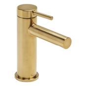 Anthem Brushed Brass Basin Mixer Tap with Click Waste