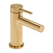 Anthem Brushed Brass Mini Mono Basin Mixer Tap with Click Waste