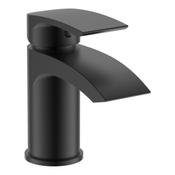 Shade Black Mini Mono Basin Mixer Tap with Waste