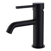 Giro Matt Black Mono Basin Mixer Tap with Waste