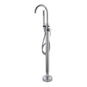 Giro Chrome Freestanding Bath Mixer Tap with Shower Handset