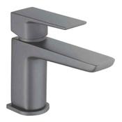 Saldo Gunmetal Grey Mini Mono Basin Mixer Tap with Waste