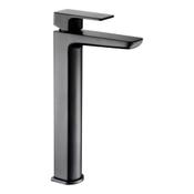 Saldo Matt Black Tall Mono Basin Mixer Tap