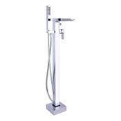 Saldo Chrome Freestanding Bath Mixer Tap with Shower Handset