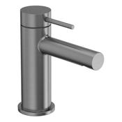 Anthem Gunmetal Grey Mini Basin Mixer Tap with Click Waste