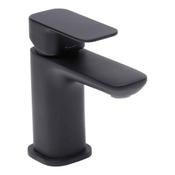 Haze Matt Black Basin Mixer Tap with Click Waste