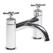 Cheltenham Chrome Deck-Mounted Bath Mixer Tap image