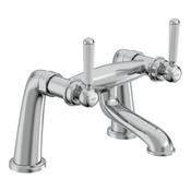 Lansdown Chrome Deck-Mounted Bath Mixer Tap image