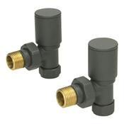 Anthracite Angled Radiator Valves image
