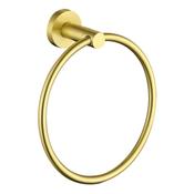 Destino Brushed Brass Towel Ring image