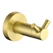 Destino Brushed Brass Double Robe Hook image