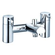 Jet Chrome Deck-Mounted Bath Mixer Tap with Shower Handset image