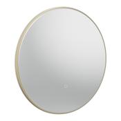 Oxygen Brushed Brass Illuminated Round Mirror 60cm