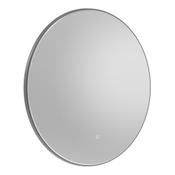 Oxygen Gunmetal Illuminated Round Mirror 80cm