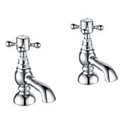 Duke Chrome Brass Bath Taps image