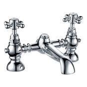 Duke Chrome Deck-Mounted Bath Mixer Tap image