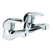 Alpha Chrome Basin Taps Pair image