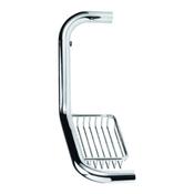 Universal Chrome Grab Bar With Soap Basket image