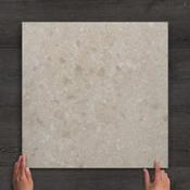 Cippo Ivory Terrazzo-Effect Matt Porcelain Tile 60x60cm