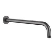 Round Gunmetal Grey Wall Shower Arm 30cm image