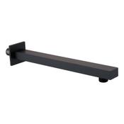 Square Matt Black Shower Arm 30cm image