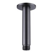 Round Gunmetal Grey Ceiling Shower Arm 12cm image
