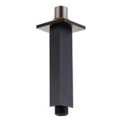 Square Matt Black Ceiling Shower Arm 12cm image