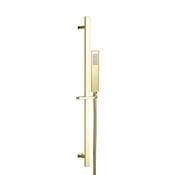 Square Brushed Brass Slide Rail with Pencil Handset