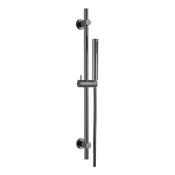 Round Gunmetal Grey Slide Rail with Pencil Shower Handset