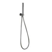 Round Gunmetal Grey Outlet and Parking Bracket with Shower Handset and Hose