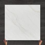 White Sapphire Marble-Effect Matt Porcelain Tile 100x100cm