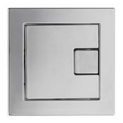 Square Chrome Dual-Flush Button