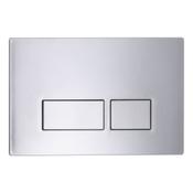 Square Chrome Flush Plate 13.7x21cm