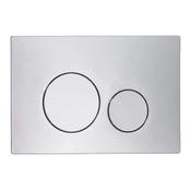 Circles Chrome Flush Plate 13.7x21cm