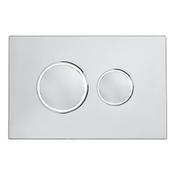 Traditional Circles Chrome Flush Plate 13.7x21cm