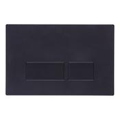 Square Matt Black Flush Plate 13.7x21cm