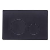 Circles Matt Black Flush Plate 13.7x21cm