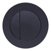Round Matt Black Flush Button