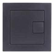 Square Black Dual-Flush Button