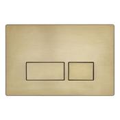 Square Brushed Brass Flush Plate 13.7x21cm