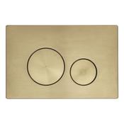 Circles Brushed Brass Flush Plate 13.7x21cm