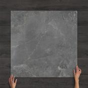 Amazing Grey Marble-Effect Matt Porcelain Tile 100x100cm