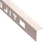 12mm Perfect Rose Gold Brushed Square Edge Tile Trim 2.4m