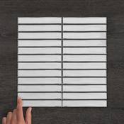Silver Weave Gloss Porcelain Mosaic 29.6x30cm