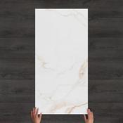 Carrara Golden Marble-Effect Polished Porcelain Tile 120x60cm
