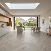 Albany Oak SPC Vinyl Herringbone Uni-Clic Flooring 60x12.5cm image