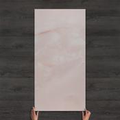 Onyx Soft Pink Marble-Effect Gloss Porcelain Tile 120x60cm