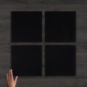 Renzo Noir Checkerboard Matt Porcelain Tile 30x30cm