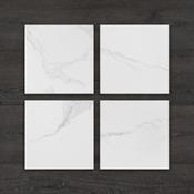 Sinclair Marble-Effect Checkerboard Matt Porcelain Tile 30x30cm